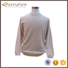 Luxury mens cashmere sweaters with jacquard pattern